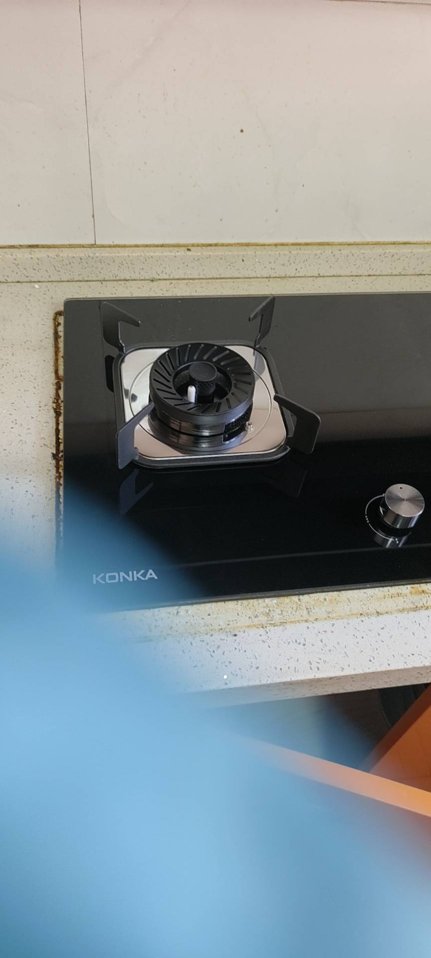 康佳(KONKA)燃气灶双灶液化气煤气灶 家用5.0kW猛火灶具 台式嵌入式两用 玻璃灶台 B500Y晒单图