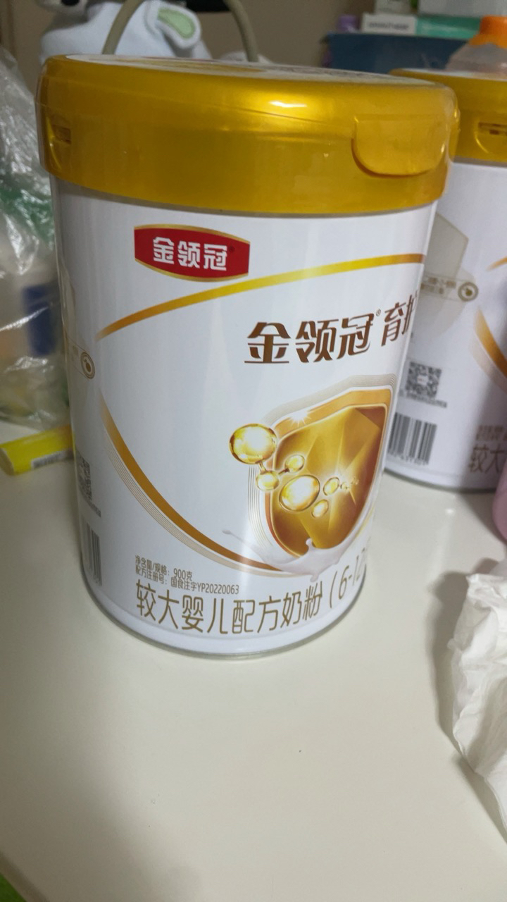 伊利(YILI) 金领冠育护系列 较大婴儿配方奶粉 2段900克(6-12个月适用)(新旧包装随机发货)晒单图