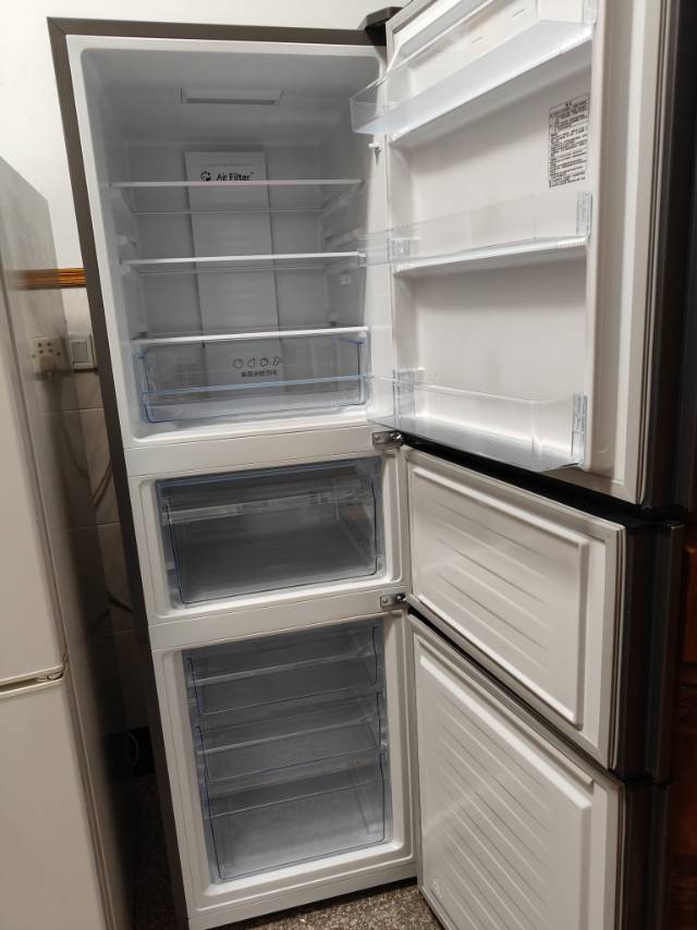 容声(Ronshen)252升三门三开门电冰箱变频风冷一级矢量节能家用风冷无霜冷冻冷藏BCD-252WD18NP晒单图