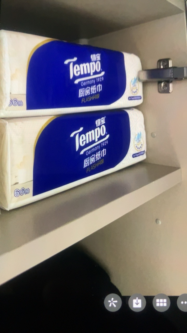 Tempo得宝厨房抽纸3层66抽3包共198抽 加大加厚家用厨房吸油去油污厨房抽纸吸水纸专用擦油纸懒人抹布晒单图