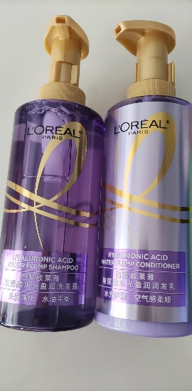 巴黎欧莱雅玻尿酸水光润发乳440mL晒单图