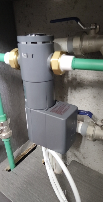 海尔(Haier)前置过滤器7T大通量家用智能净水器40微米自动反冲洗精滤实时水压监测全屋净水机HP-45晒单图