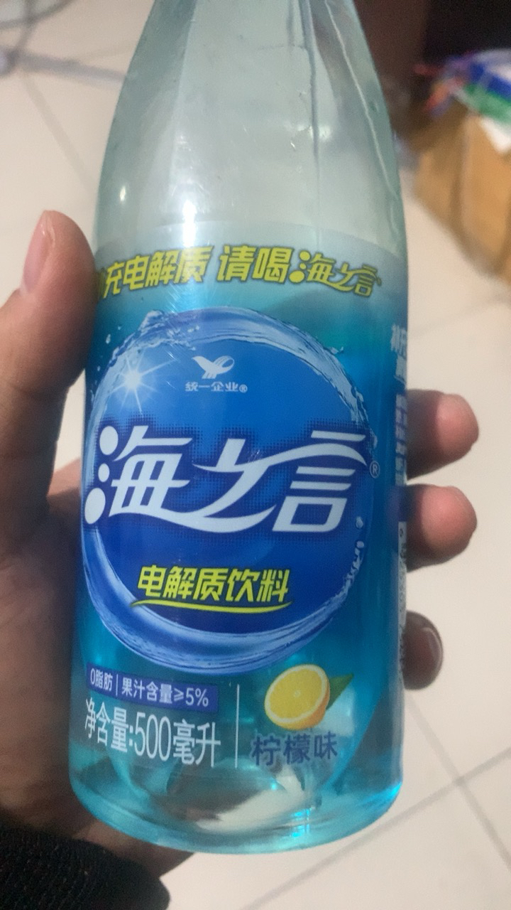 统一 海之言 柠檬口味 地中海海盐 补充电解质 500ml*5瓶装晒单图