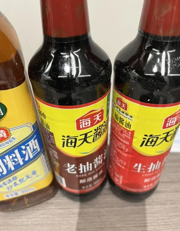 海天生抽酱油500ml+老抽酱油500ml+精制料酒800ml(YZ)晒单图