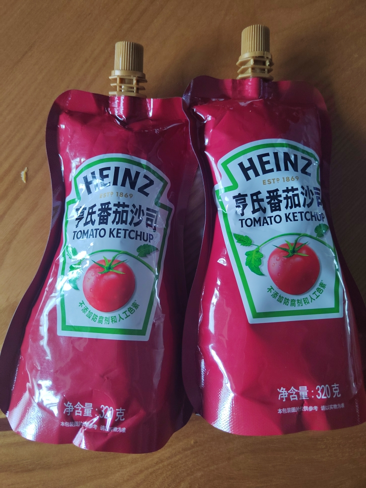 亨氏(Heinz) 番茄酱 袋装番茄沙司 意大利面薯条酱 320g*2袋晒单图