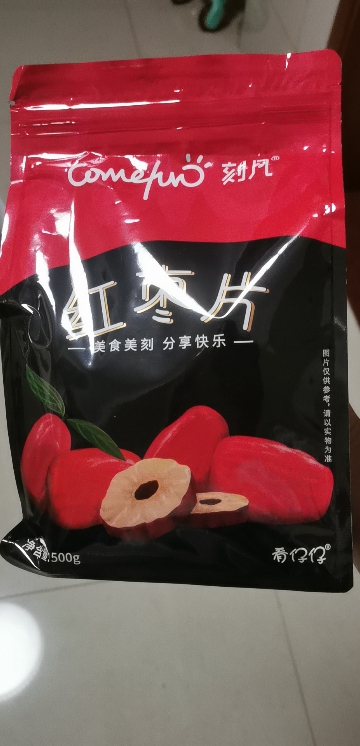 刻凡[红枣片500g]红枣干枣片酥脆泡茶泡水干吃解馋零食晒单图