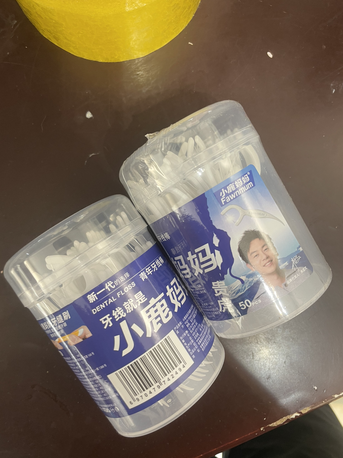小鹿妈妈(FAWN MUM)牙线棒贵虎青年牙线桶装50支/桶*3 共150支晒单图
