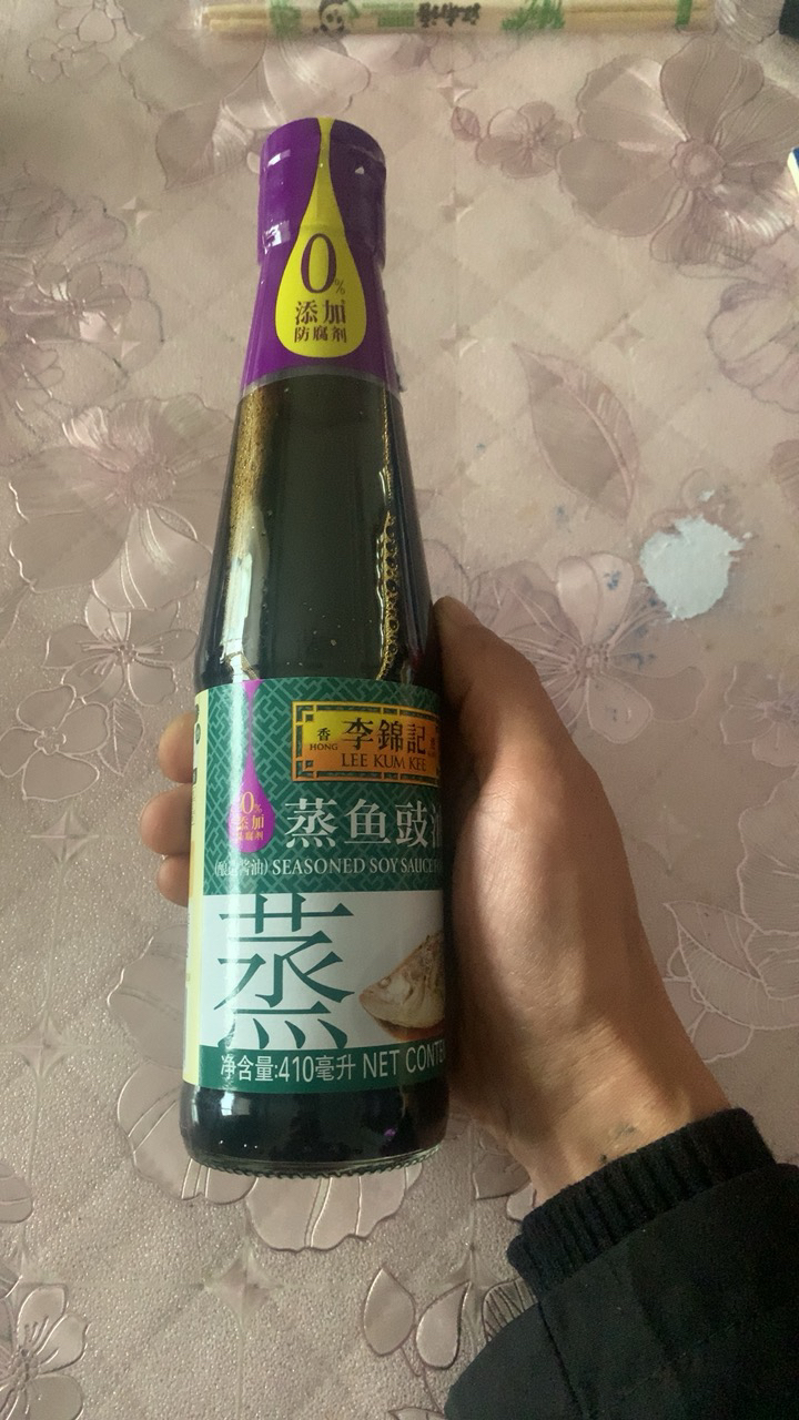 李锦记 LEEKUMKEE蒸鱼豉油清蒸海鲜鱼虾去腥炒菜提鲜酱油蒸煮调料家用0添加防腐剂 410ml*1晒单图