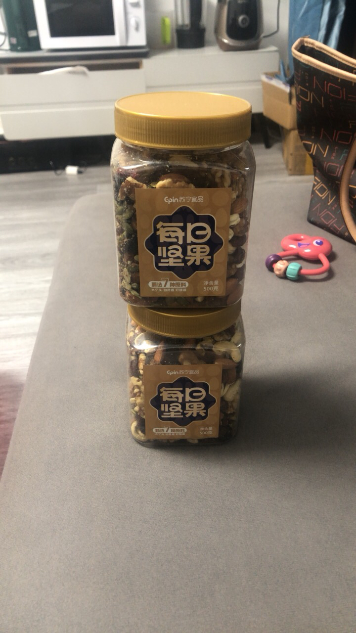 苏宁宜品每日坚果混合坚果500g*2罐装 家庭量贩装休闲零食果仁果干腰果晒单图