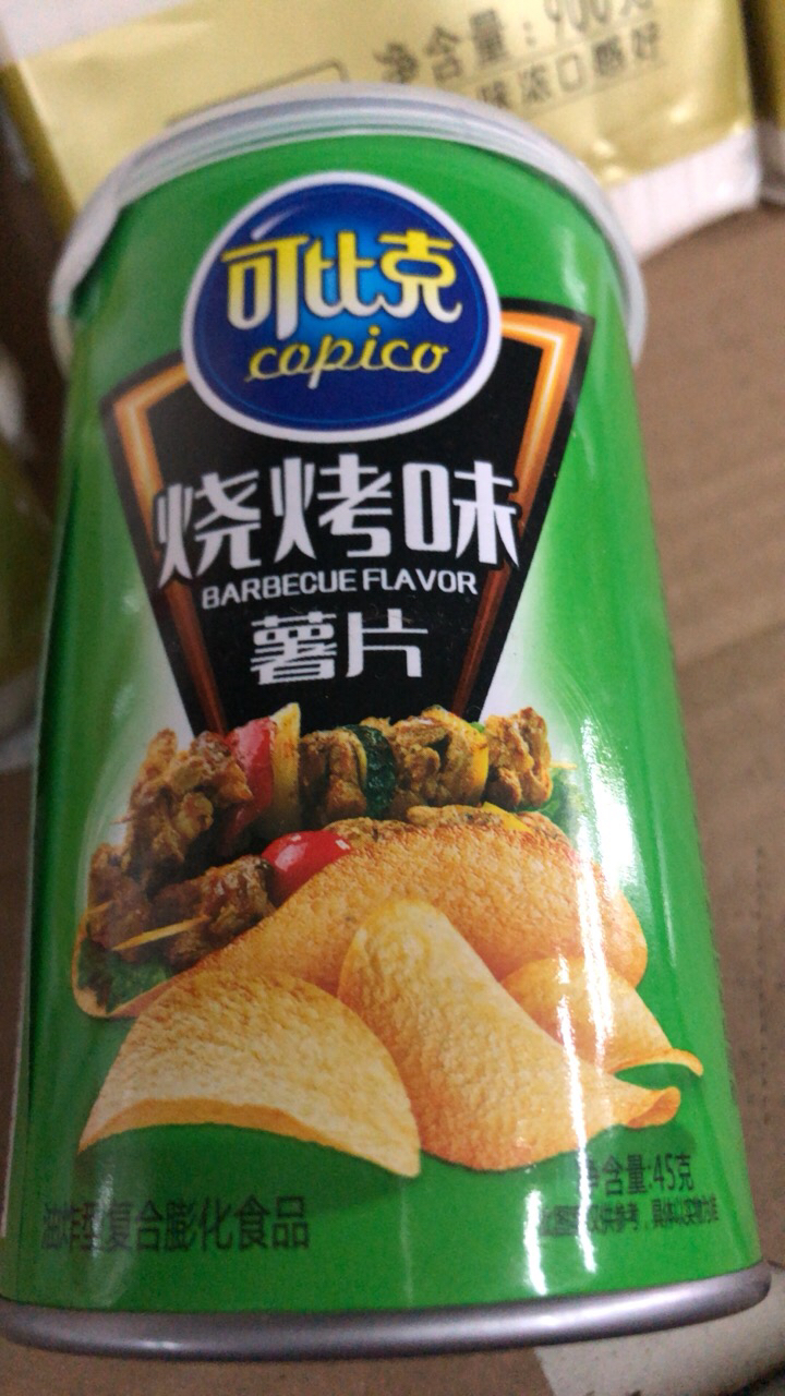 可比克薯片45g*5罐装随机口味休闲追剧零食品膨化大礼包小吃晒单图
