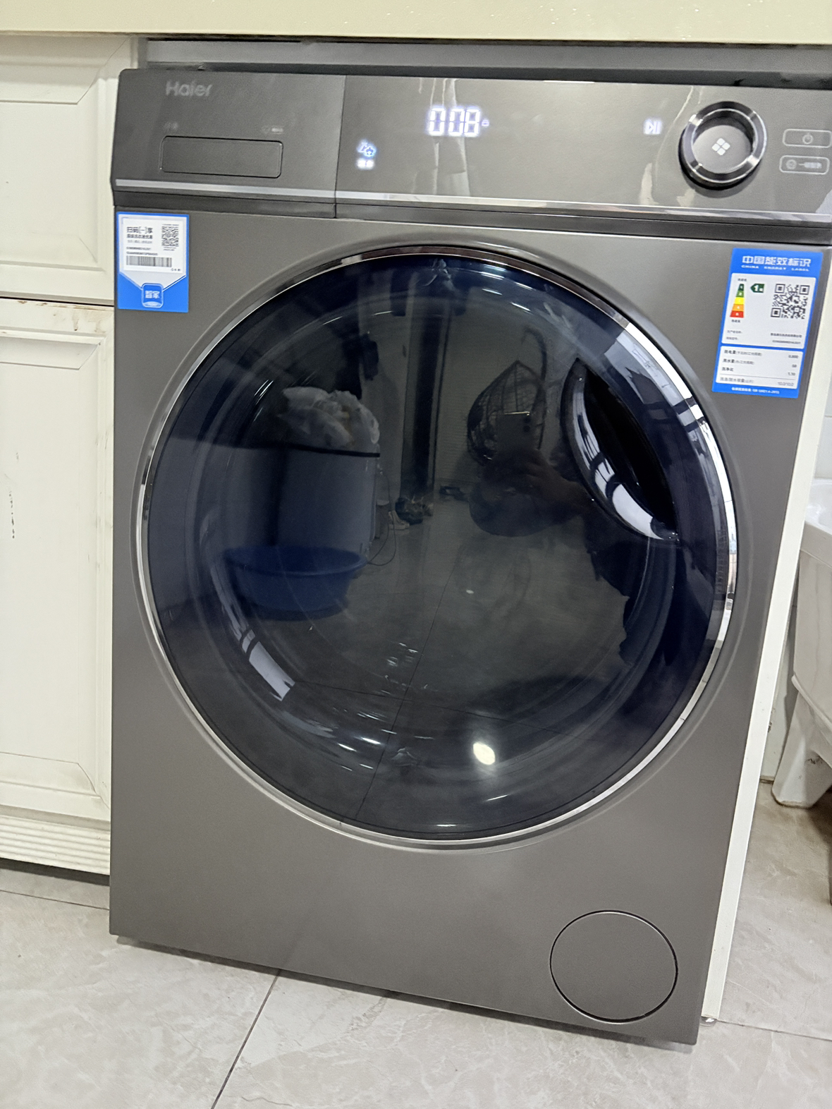 海尔(Haier)滚筒洗衣机带烘干10公斤直驱变频光等离子除菌双喷淋 洗烘一体WIFI物联晒单图