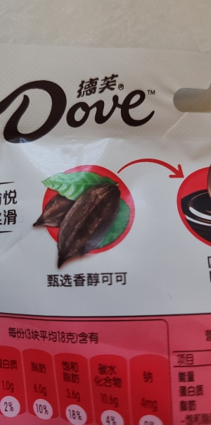 德芙(DOVE)巧克力84g袋装多种口味香浓黑巧克力晒单图