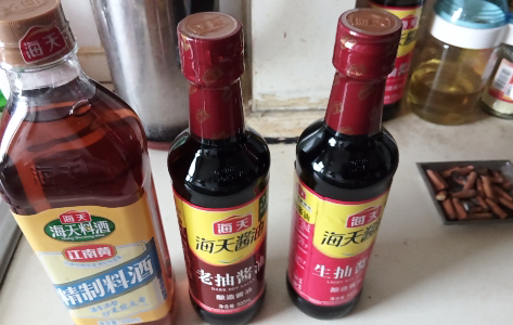 海天生抽酱油500ml+老抽酱油500ml+精制料酒800ml晒单图