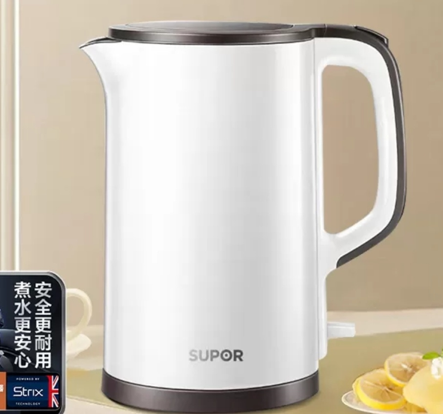 苏泊尔(SUPOR)电水壶1.5L大容量自动断电电热水壶保温防烫防干烧自动断电不锈钢内胆烧水壶15T66B晒单图