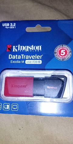 金士顿(Kingston)128GB USB3.2 Gen 1 U盘 DTXM 滑盖设计 多彩时尚 商务办公 学生优盘晒单图