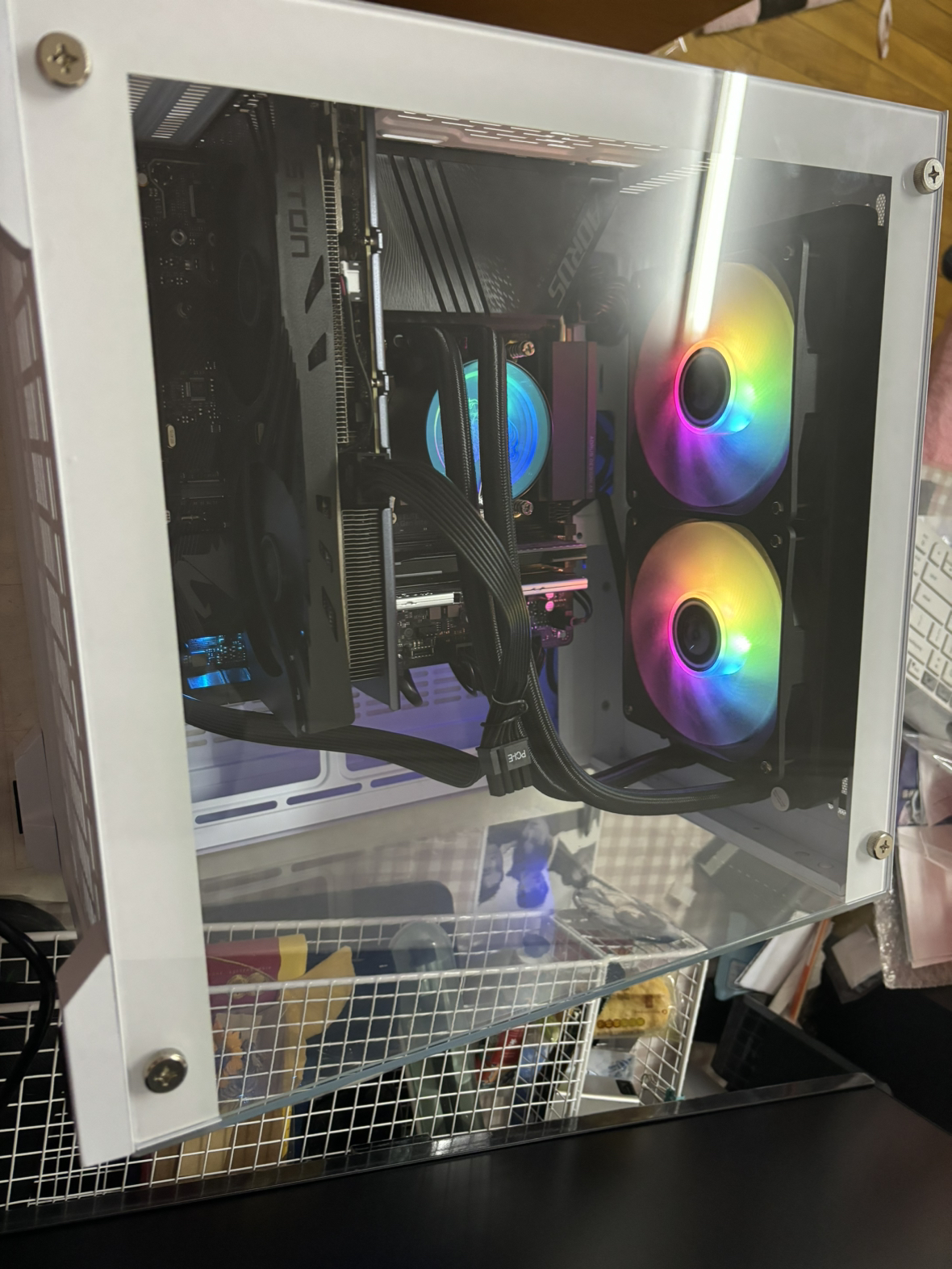 i5 14600KF/13600KF/12600KF/RTX4060Ti 8G独显32G+1TB固态盘DIY组装台式电脑游戏电竞直播设计主机兼容机[配置九]晒单图