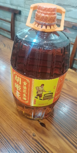 胡姬花 食用油 压榨一级 古法花生油5L 家用炒菜烹饪煎炸晒单图