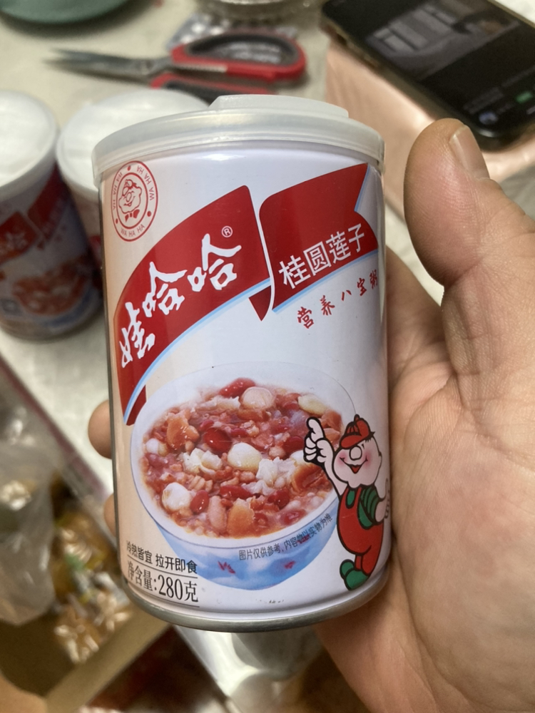 娃哈哈 桂圆莲子八宝粥 280g*3瓶晒单图