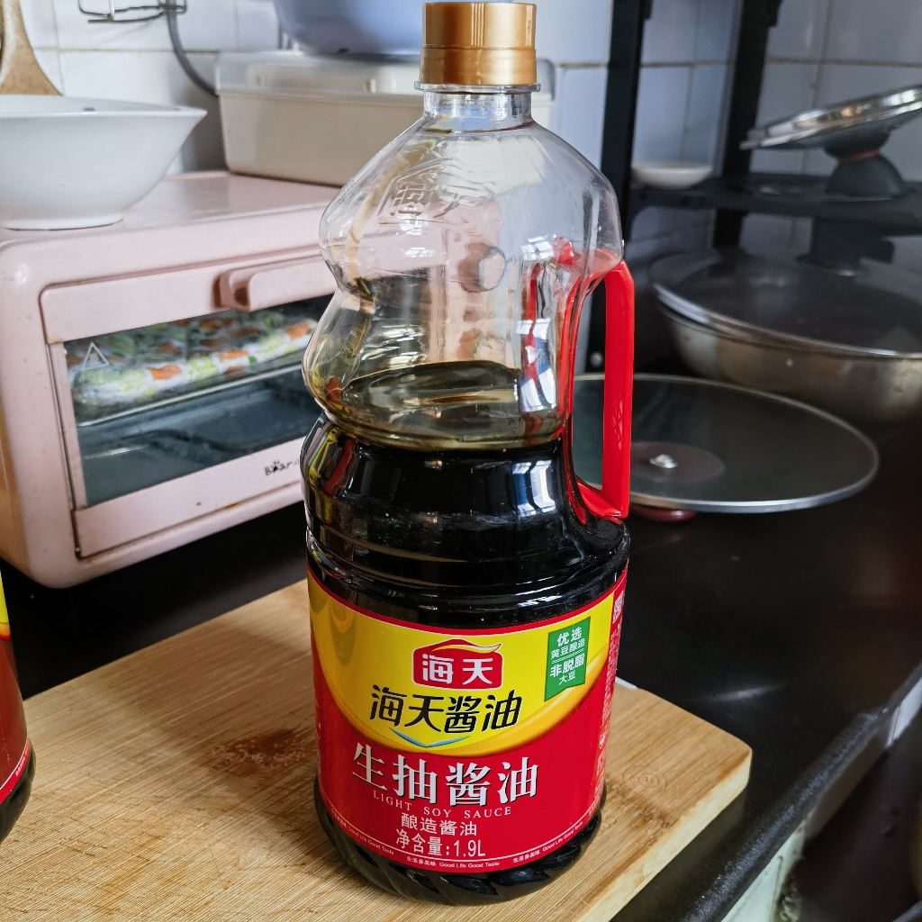 海天生抽酱油1.9L+老抽酱油1.9L 商用家用生抽 老抽 炒菜凉拌提鲜酿造酱油晒单图