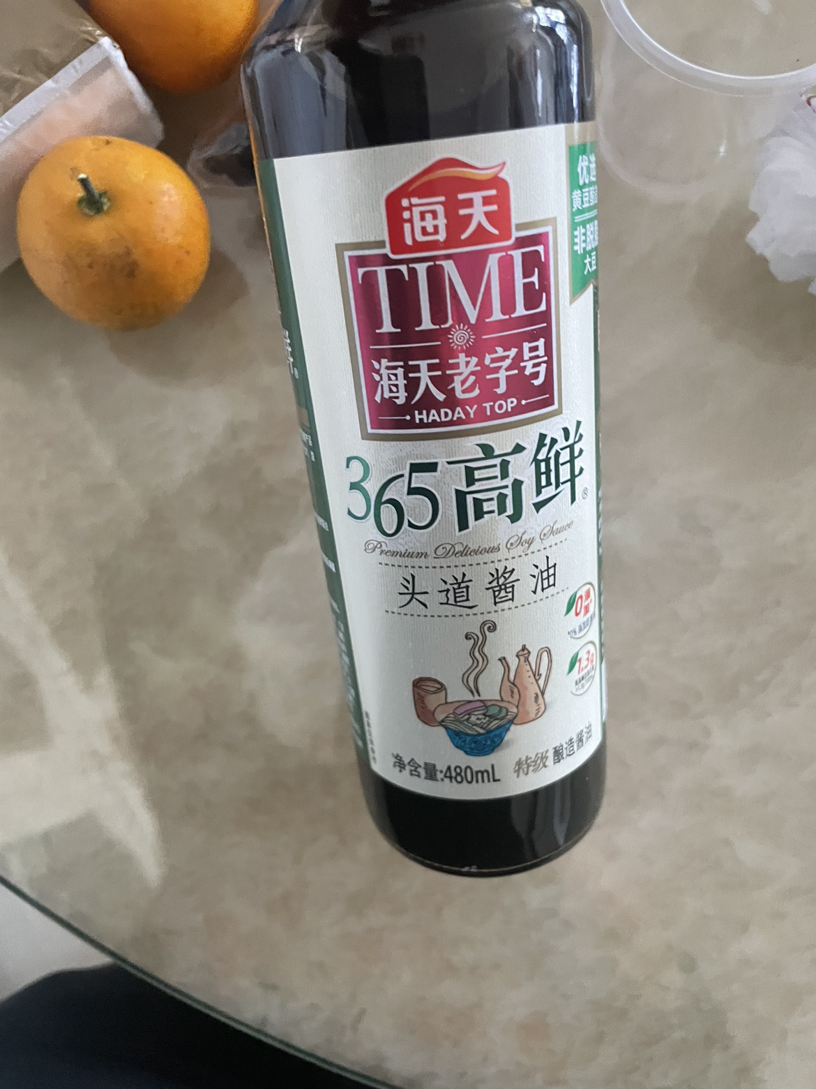 海天 老字号系列 365高鲜生抽 [特级酱油]480ml 点蘸凉拌晒单图