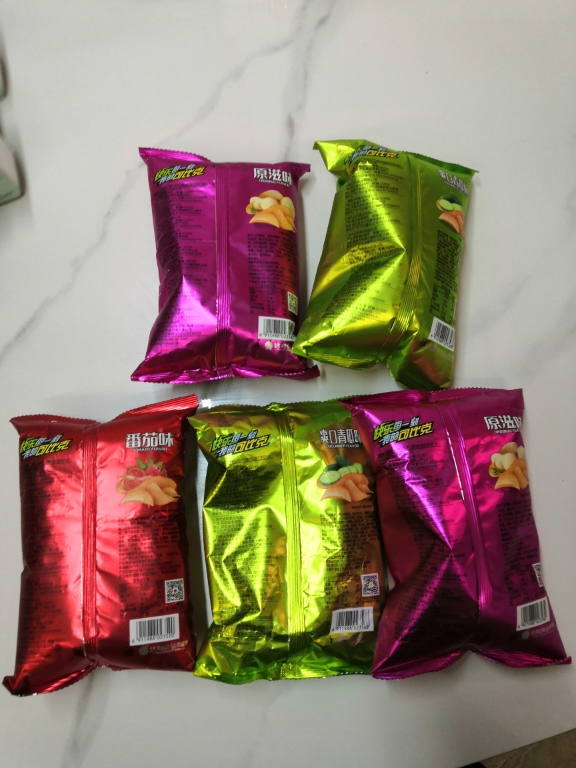 可比克薯片32g*5袋随机口味办公室休闲小吃年货零食膨化大礼包晒单图