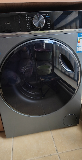 海尔(Haier)全自动家用滚筒洗衣机10KG洗烘一体精华洗2.0 一级变频智能投放节能XQG100-HBD12519晒单图