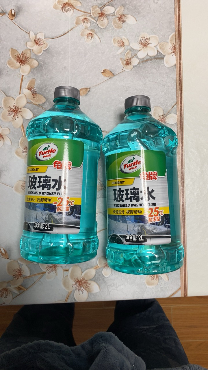 龟牌防冻玻璃水-25℃ 2L*2瓶汽车用品 去油膜去污剂清洗剂雨刷精 冬季四季通用 (G-4082-2)晒单图