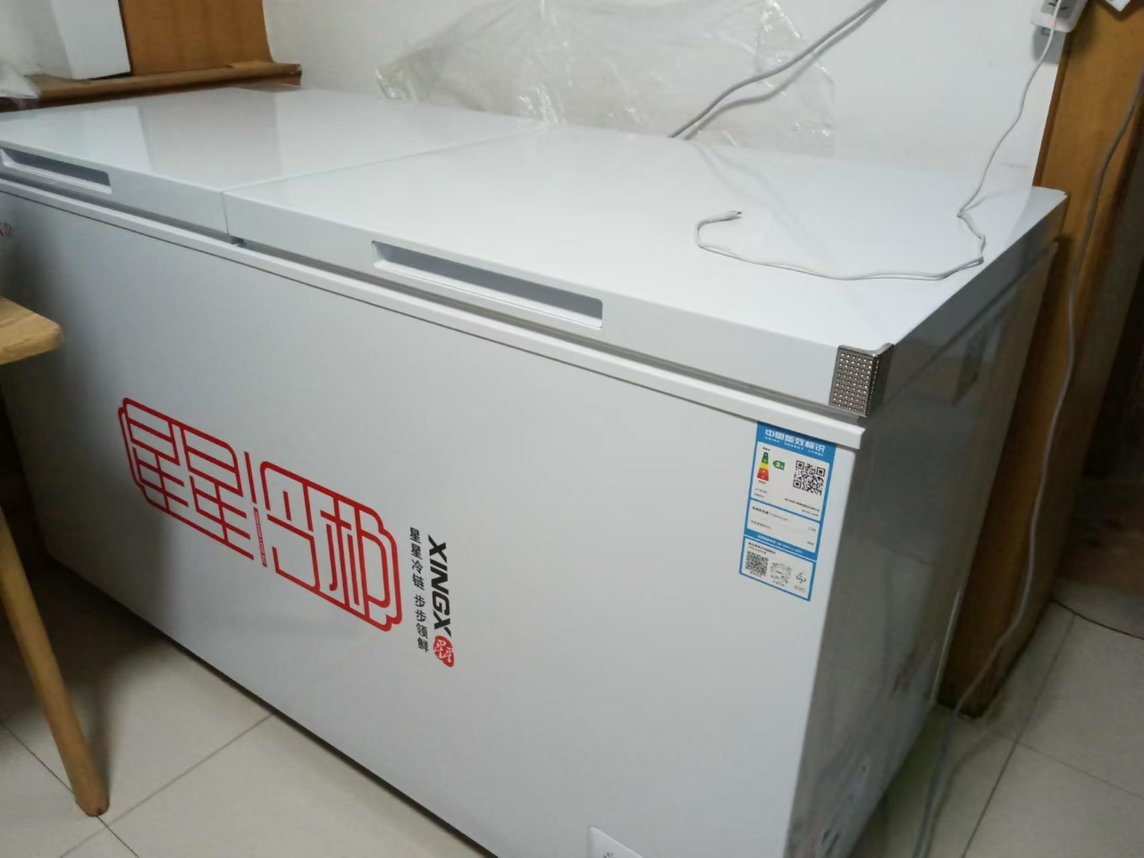星星(XINGX)500升 商用冰柜冷藏保鲜强劲冷冻超市便利店大容量节能省电家商两用单温冷柜 BD/BC-500R晒单图