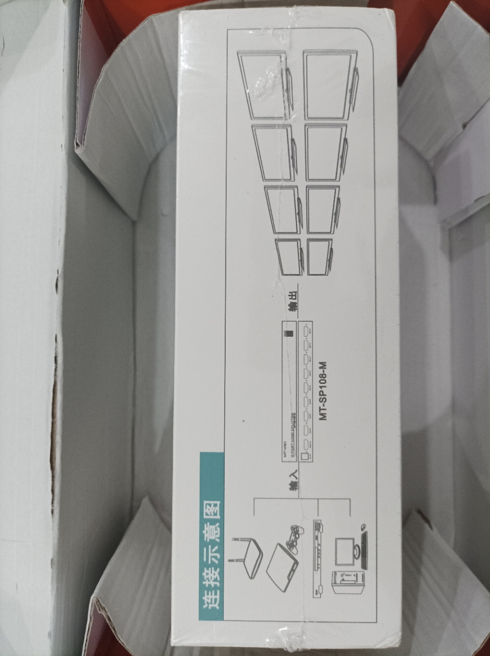 迈拓维矩MT-SP108M hdmi分配器1进8出3D高清4K音视频一分八分支频器晒单图