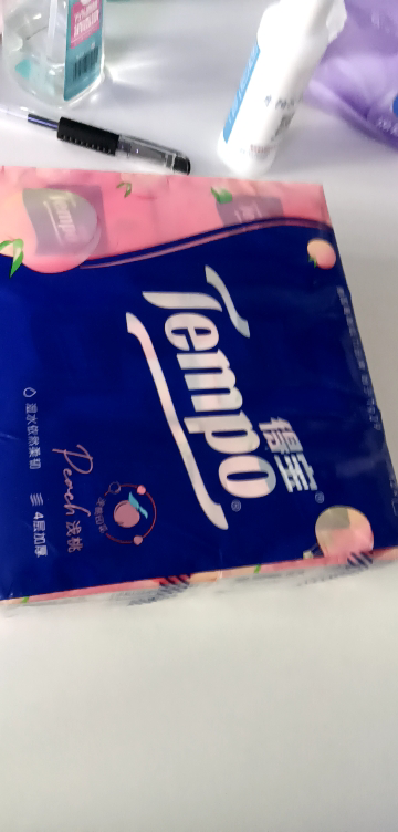 Tempo得宝甜心桃味迷你手帕纸7片12包纸巾 4层加厚外出迷你便携小包装有香卫生纸餐巾纸(新旧包装交替发货)晒单图