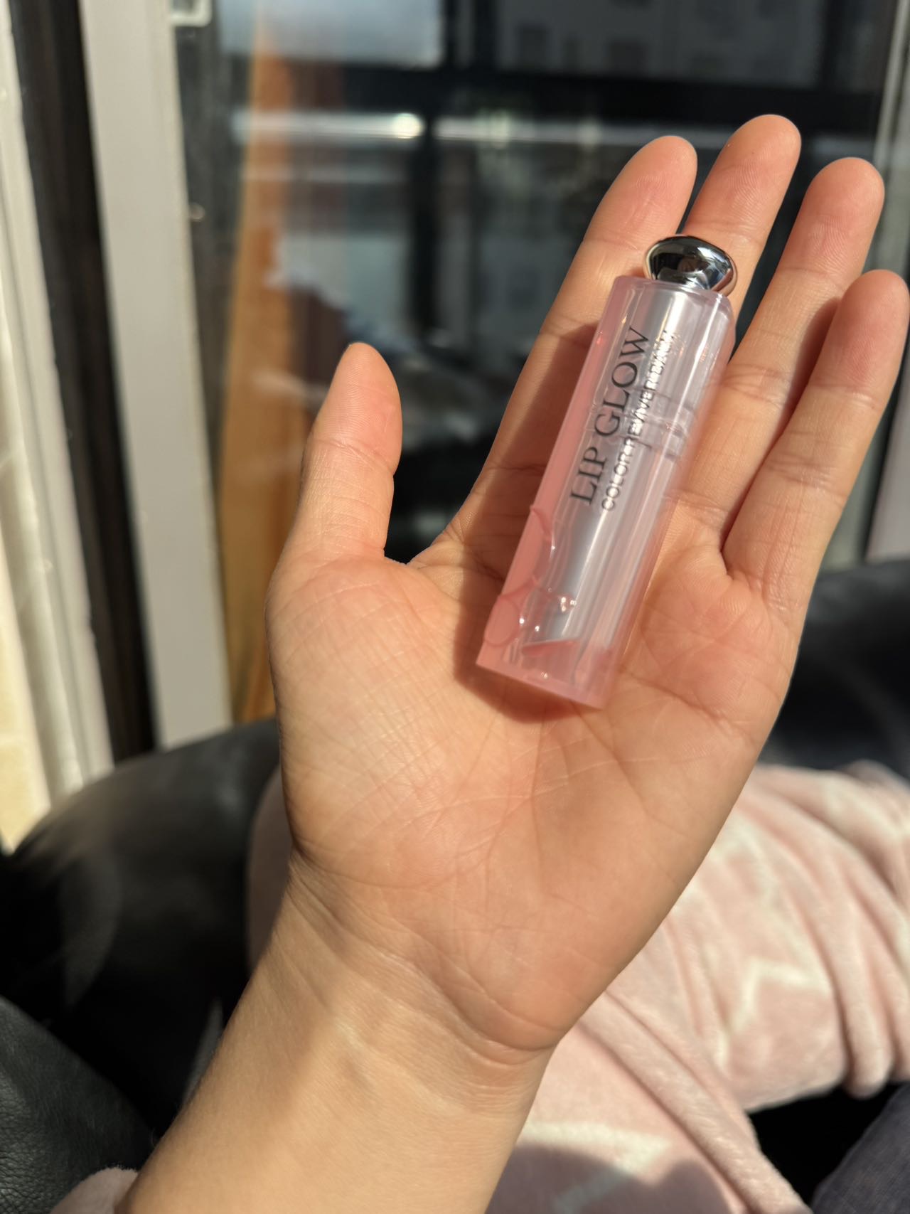 Dior迪奥口红烈艳蓝金粉漾魅惑润唇膏闪亮女士变色唇膏3.2g粉漾魅惑#004偏橘色晒单图