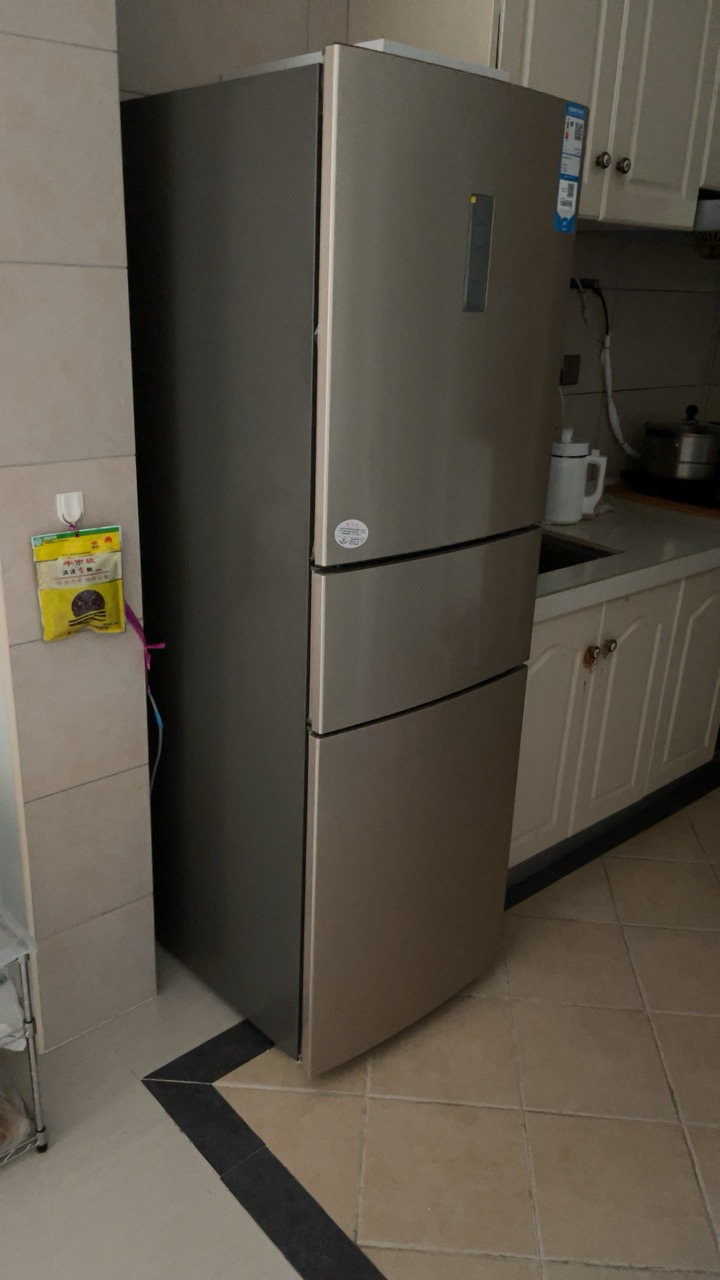 统帅(leader)海尔出品218升炫金变频一级能效三门家用电冰箱 风冷无霜 小冰箱BCD-218WLDPPU1晒单图