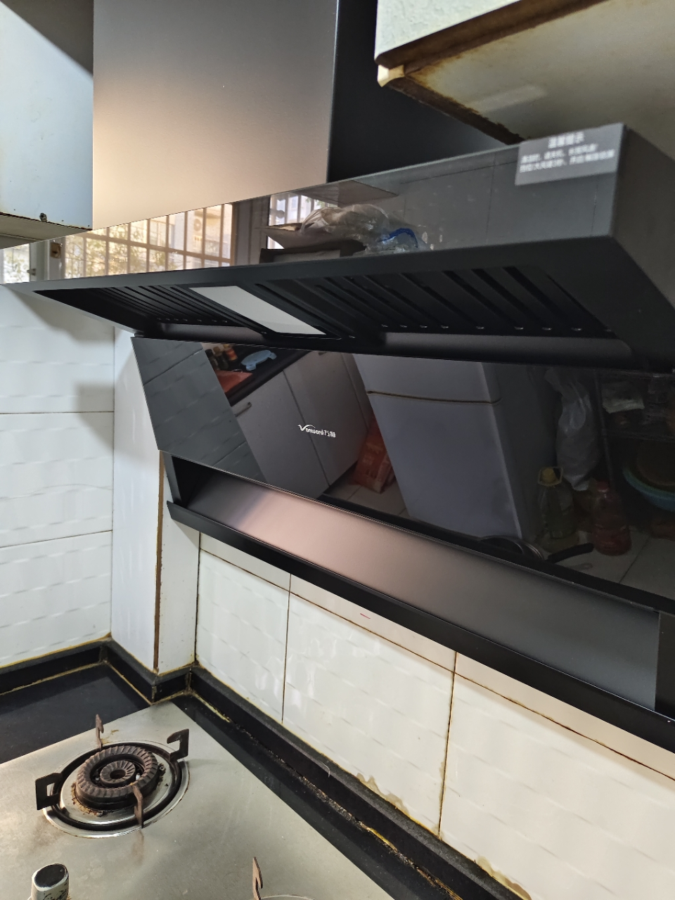 万和小蓝光WL877 油烟机顶侧三腔27m³大吸力1000Pa直流变频蓝光杀菌CXW-358-WL877晒单图