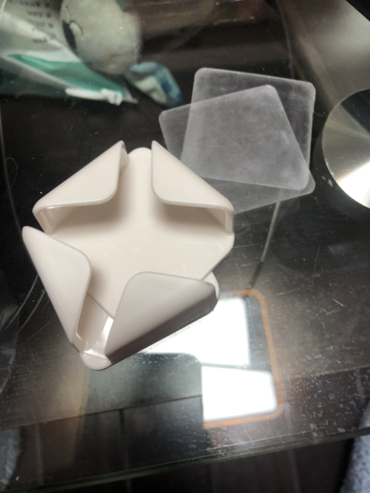 创意多功能插头挂钩免打孔墙壁菱形粘钩厨房插座电源线收纳固定器2个装晒单图