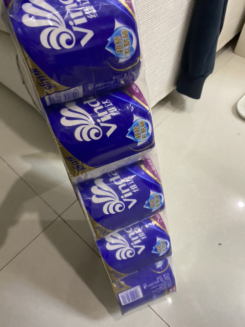 维达卷纸蓝色经典130克20卷4层加厚卫生纸卷筒纸纸巾卷纸家庭装晒单图