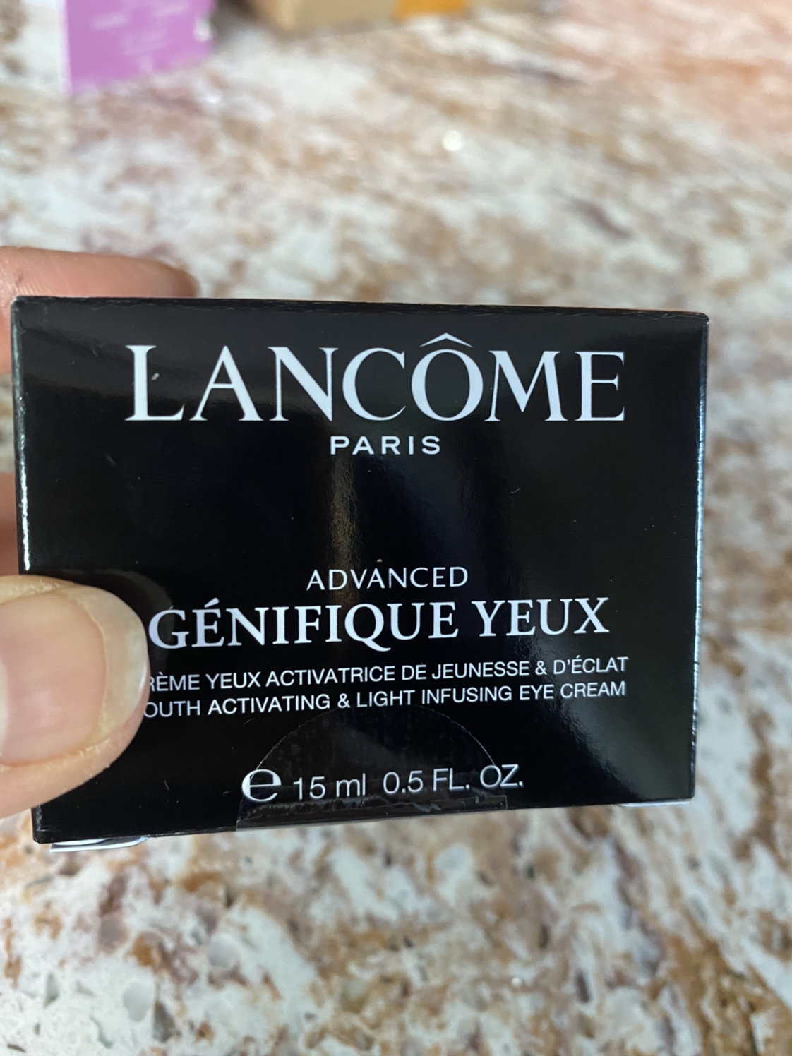 兰蔻(lancome)全新精华肌底眼霜15ml 淡化黑眼圈淡化眼纹小黑瓶/眼霜15ML晒单图