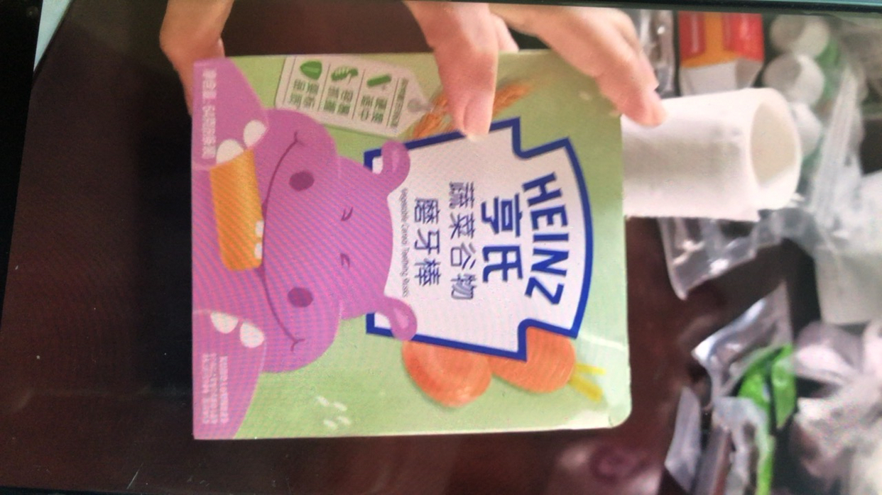 亨氏(Heinz)蔬菜谷物磨牙棒64g 适用辅食添加初期以上至36个月 宝宝磨牙棒饼干婴儿辅食宝宝零食无添加儿童营养辅食晒单图