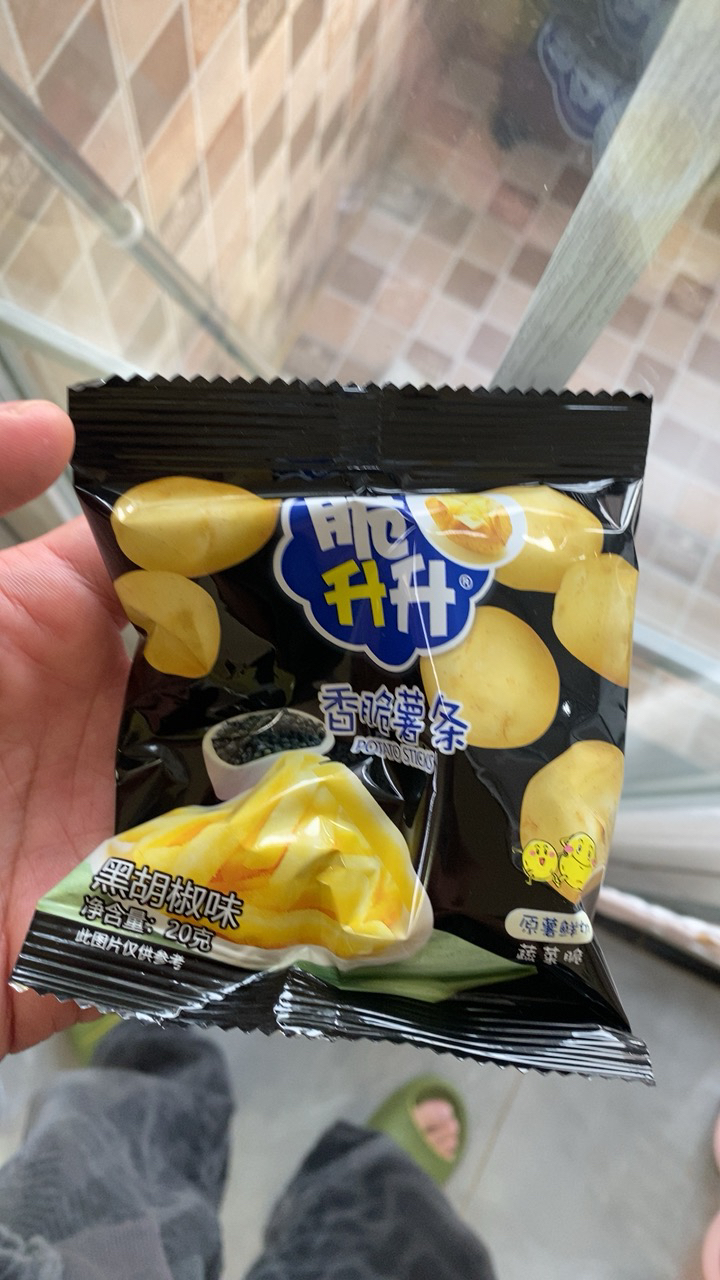 脆升升薯条20g*10包原切土豆条休闲零食薯条片零食非膨化食品(黑胡椒味)晒单图