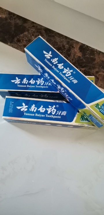 云南白药牙膏(薄荷清爽型)230g*3支装晒单图