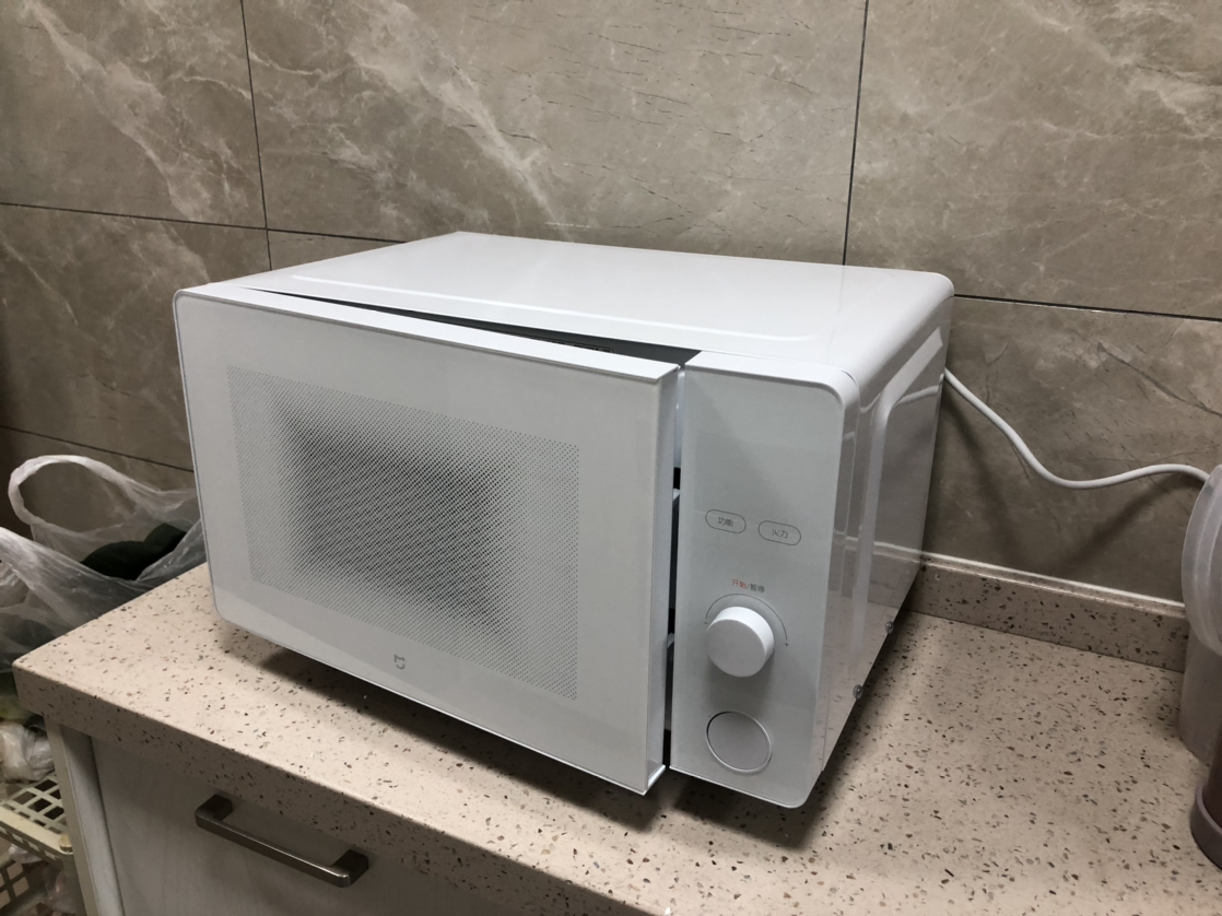 小米(MI)智能微波炉 20L 米家平板式小型台式光波炉烤箱一体机机械式双旋钮解冻多功能菜单大容量晒单图