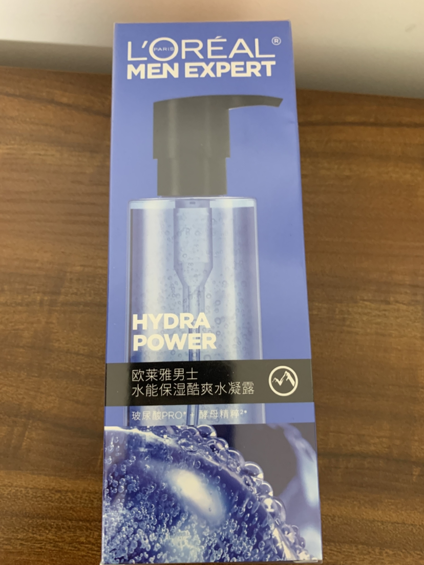 欧莱雅(L'OREAL)男士水能保湿酷爽水凝露120ml(保湿补水 滋润营养 凝露嗜哩保湿水)晒单图