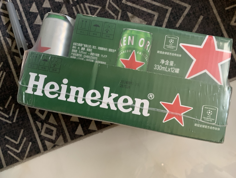 喜力(Heineken)经典啤酒330ml*12听+星银330*3听 组合装晒单图