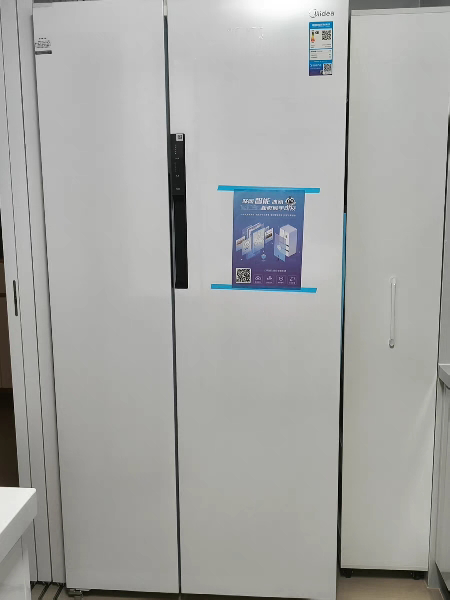美的60cm薄系列550升电冰箱双开门对开门一级能效无霜冷藏冷冻家用大冰箱MR-577WKPZE超薄大容量晒单图