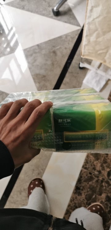 [6包装]舒可乐抽纸四层加厚420张大号餐巾纸大尺寸擦手纸家庭实惠装晒单图