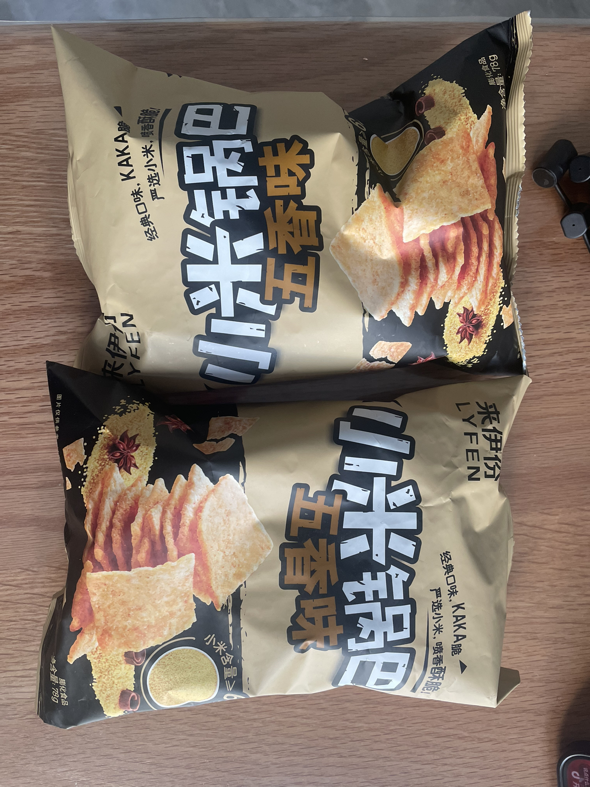 来伊份小米锅巴(五香味)78g*2袋晒单图