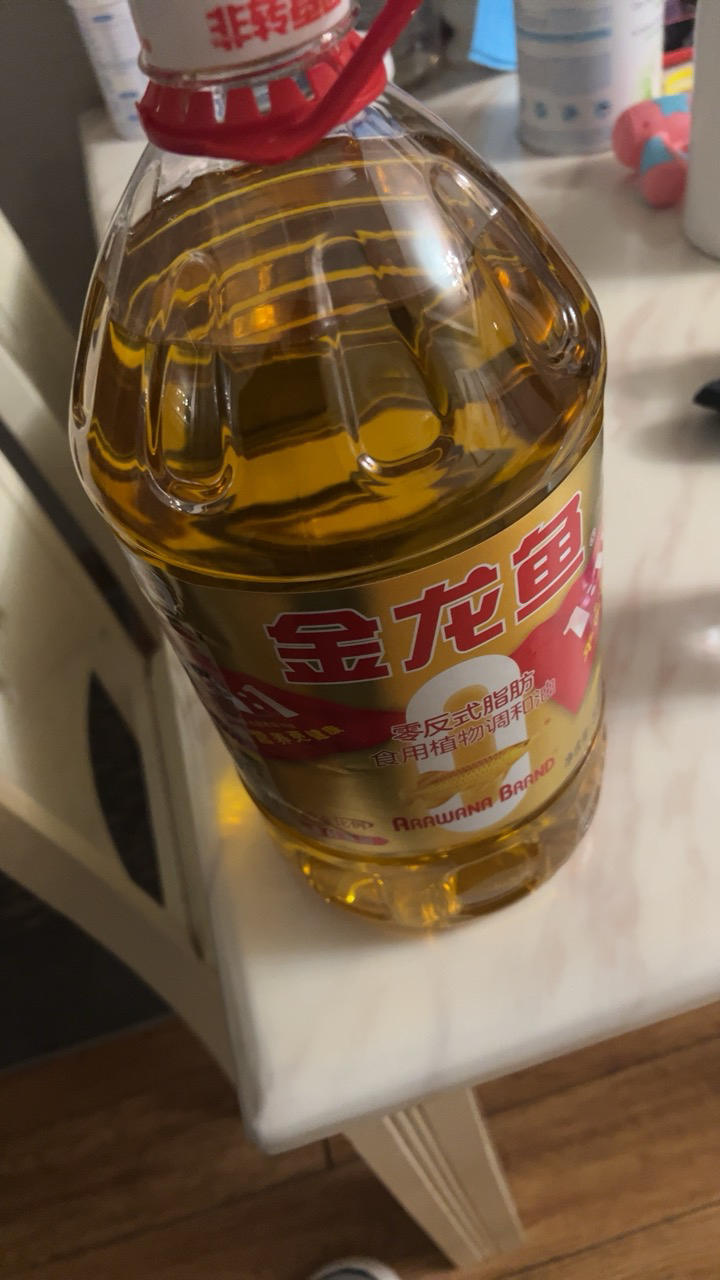 金龙鱼 黄金比例食用植物调和油 5L(非转)桶装食用油 炒菜烹饪煎炸家用油晒单图