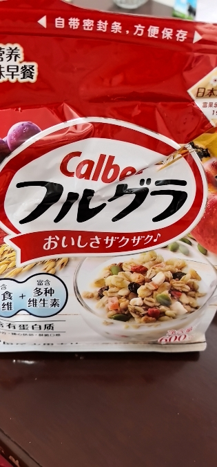 Calbee/卡乐比进口原味水果麦片600g即食燕麦片早餐饱腹食品冲饮晒单图