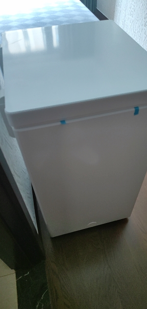 海尔(Haier)100升 家用卧式冰柜 冷柜 小冰箱 减霜80% 一级能效 断电保护 带脚轮BC/BD-100GHDT晒单图