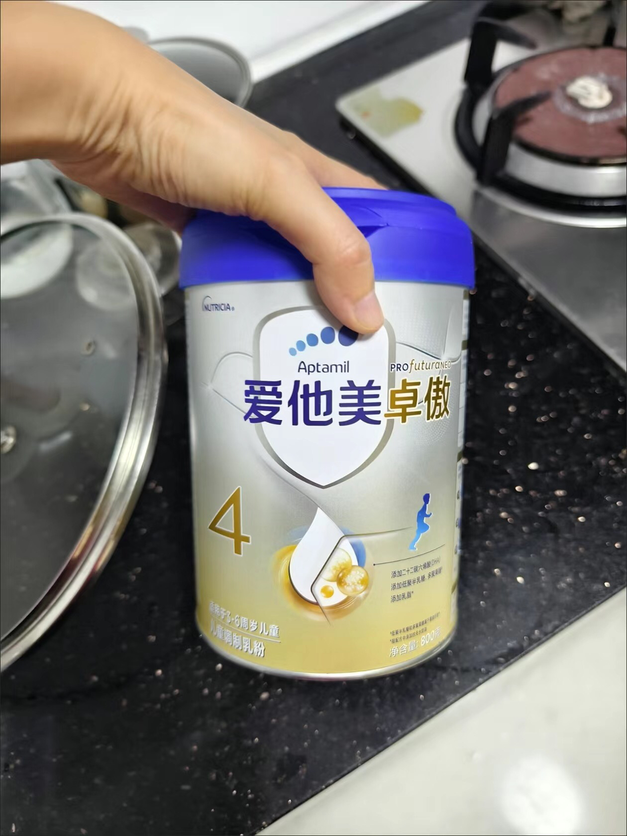 爱他美(Aptamil)[原卓萃]卓傲儿童奶粉配方调制乳粉(36—72月龄,4段)800g晒单图