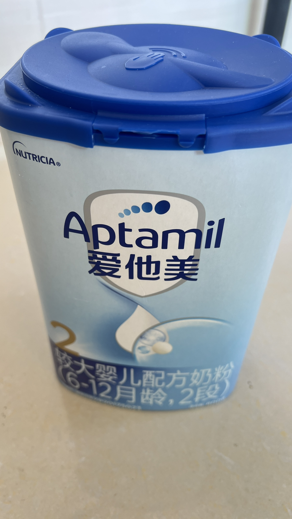 爱他美(Aptamil)较大婴儿配方奶粉2段(适宜6—12月龄) 800g(德国原装进口)晒单图